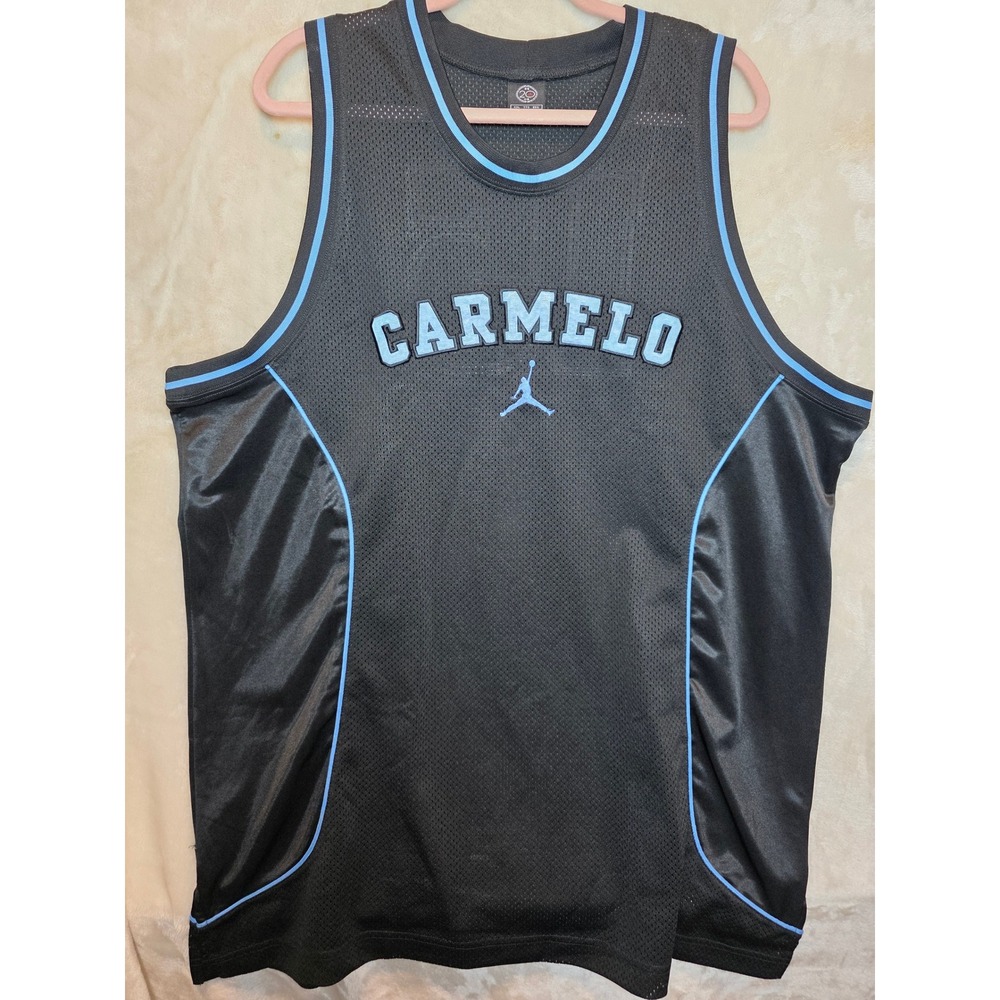 Jordan Carmelo Anthony Denver Nuggets Jersey Mens XXL Black Blue 15 Basketball